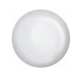 Expansive view of a circular color swatch of ibd gel polish for nails showing its rich white tone